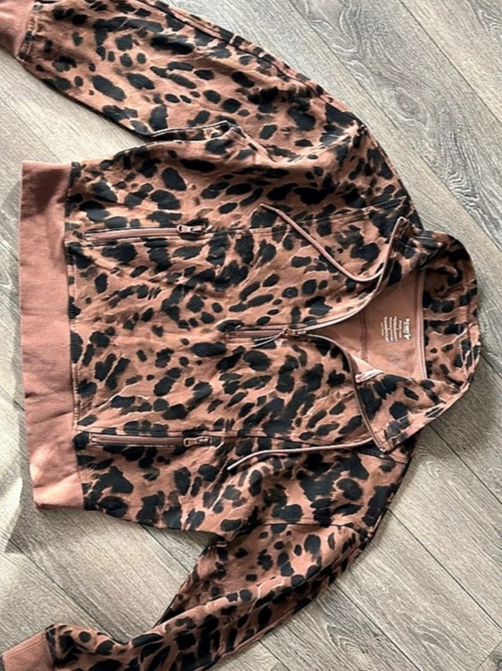 Old Navy  Leopard Print Hoodie Small